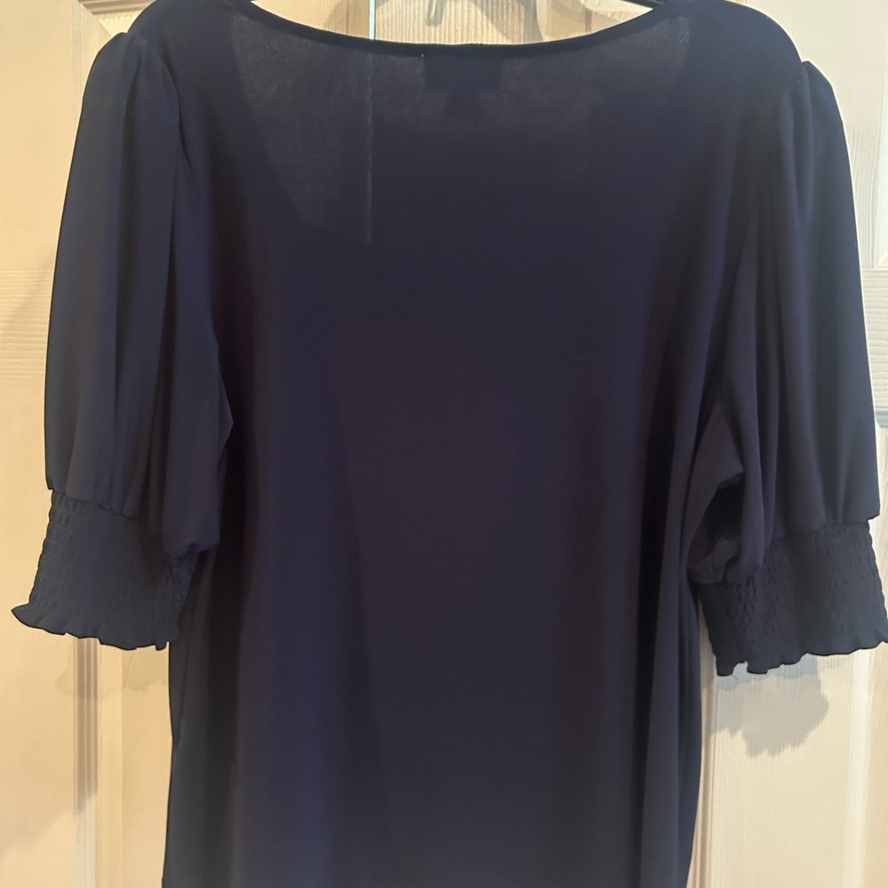 CeCe XL Navy Blue Blouse - Picture 2 of 3